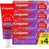 Colgate Dentifricio Sbiancante Max White Purple Reveal 4 Confezioni da 75 ml I