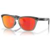 Oakley Frogskins Range 9284 01 Occhiali da Sole Grigio Opaco Fumo/Prizm Ruby