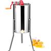 VEVOR Estrattore di Miele Manuale in Acciaio Inox Capienza 2/4 Favi 48x23cm / 48x16cm per Apicoltura, Smielatore Centrifuga di Miele Manuale con Coperchio Trasparente Altezza Regolabile tra 100-108cm