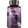 WeightWorld Biotina Capelli 450μg Cheratina e Zinco 400 Microcompresse Vegane (13 Mesi di