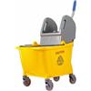 Carrello Strizzatore Pressa Integrata Carrello Lavapavimenti a 4 Ruote