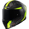 LS2, Casco Moto Integrale VECTOR II CARBON GRID Matt H-V Yellow, 4XL