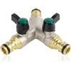 Wzzy Gurden Raccordo per Rubinetto in Ottone distributore a Y a 2 Vie per rubinetti Set di