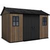 Keter Casetta da Giardino Apex Walnut Finestre Orientabili 230 x 350 x 246H cm