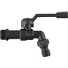 Black Brass Rubinetto esterno antigelo ottone nero rubinetto tubo giardino con doppia uscita