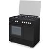 STAYLUX Cucina STAYLUX 90X60 Forno elettrico 60cm porta bombola 696-S50F BLACK