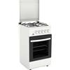 STAYLUX Cucina STAYLUX 4 Fuochi a Gas Forno a gas 50x50 cm Bianco 55 G40F WHITE