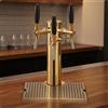 Torre Birra Finitura Oro Impianto di Spillatura Vassoio