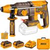 Ingco Martello demolitore a batteria 20 V Brushless Tassellatore 4in1 Sds Plus Ingco