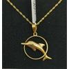 FMF Colgante E Catena Oro 18K 750 Mls. Delfino Con Aro. 21,6 Mm