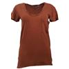 PAM & GELA Maglietta Sophie Marrone Ruggine Donna #B00JG891 Petite X-Small NWT