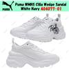 Puma WMNS Cilia sandalo con zeppa bianco navy 404077-01 taglia donna