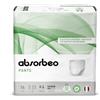 Absorbeo Pants Extra, Mutande Assorbenti Elasticizzate per Incontinenza Media, Comfort Assoluto, Protezione Totale, Sistema Antiodore, Completamente Traspiranti, Unisex, Taglia M, 14 Pezzi