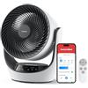 SwitchBot Ventilatore di Circolazione della Batteria USB, silenzioso con 24 dB, 4 modalità, timer 9h, compatibile con Alexa/Google/Siri (Hub richiesto), a batteria e a circolazione d'aria, efficiente
