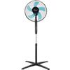 Ardes STEELO 40 PNR Ventilatore da Pavimento 40W 40 cm Oscillante con Oscillazione Automatica, Inclinazione Regolabile, Timer 7,5 h, mando, Design Elegante e 5 Pale
