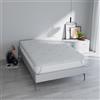 Italian Bed Linen Topper Memory Foam SILVER letto Piazza e Mezza 120x190 cm, altezza 5 cm, Made in Italy, Rivestimento Sfoderabile e Lavabile, Coprimaterasso con Elastici per fissaggio al materasso