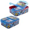 STOR Porta Pranzo Hot Wheels Bambini 3 Scomparti 2156ml - Lunch Box Scuola Senza BPA Portamerenda Asilo Elementari