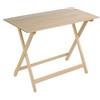 New Mottinox Tavolo da Giardino Pieghevole in Legno 100x60x73 cm Legno