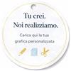 Generico 20 Etichette Personalizzate in Cartoncino Premium O Su Adesivo Glossy. Tu Crei E