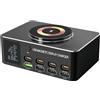 No Caricabatterie USB da 140 W A 8 Porte con Stazione di Ricarica Magnetica d9613