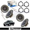 PHONOCAR 66026 Casse altoparlanti Ant+Post coax 165mm 60w per NISSAN NAVARA D40