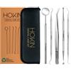 HOKIN Pulizia Denti Ablatore Kit - per Igiene Dentale, Placca e Tartaro Rimozion
