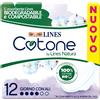 Lines Cotone by Lines Natura con Ali, 12 assorbenti in cotone per il giorno, Bio