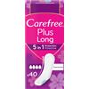 Carefree Salvaslip Plus Long Senza Profumo, Salva slip donna extra lungo con pro
