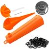 Kit Cambio Olio per Tool, Chiave Filtro Olio, Set Imbuti Olio, Imbuto Olio1413