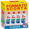 Dixan Liquido Classico Detersivo Lavatrice Formato Scorta (4 x 19 Lavaggi), Dete