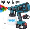 Einhell Pistola Spruzzo Elettrica Cordless 1000ml Verniciatore Professionale 2 BATTERIE