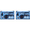 No 2X Siphon Alimentazione Dual Action 0.35mm Airbrush Kit Tool Air Brus1649