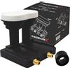 Monoblock Twin LNB - 2 Partecipanti - 4K Full HD - Con Protezione Dalle Intemper