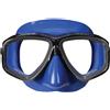 Omer MASCHERA SUB ABALON BLUE OMER PESCA APNEA SILICONE VETRO TEMPERATO MARE MASK