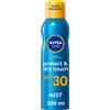 NIVEA Protect & Dry Touch Invisible Spray SPF 30, 200 Ml, L'Imballaggio Può Vari