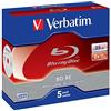 Verbatim BD-RE 25GB Blu-ray riscrivibile (BD-RE) - Confezione da 5
