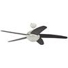 Pepeo Melton Ventilatore da Soffitto 1341201033_v1 con Telecomando Incluso, Rivestimento di Color Bianco, Pale Marrone Wanaque , 132 cm
