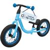 Hudora Bicicletta senza pedali Up 12,5 Cyan - Bici pedagogica per bambini dai 2 anni - Geometria antiribaltamento - Cavalcabile per bambini di 90-105 cm - Quadriciclo giocattolo con 2 ruote