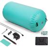 Todeco Air Roller 120x75cm da Allenamento da Ginnastica Air Pista di Roller, Air Roll Air Barrel ginnastica, tappetino da ginnastica con borsa e pompa, Ideale per Stretching Pilates Yoga(Verde)