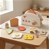 Tostapane Pastello Accessori Inclusi Tostapane Giocattolo in Legno per Bambini