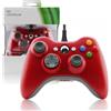 Comando Con Cavo Per Microsoft Xbox 360 Wired Game Controller Di Colore Rosso
