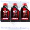 MOTUL 3 Litri Olio Motore Motul 4100 SYN NERGY 15W50 ACEA A3 B4 API SP SEMI SINTETICO