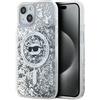 Karl Lagerfeld Custodia trasparente MagSafe per iPhone 13 con glitter liquidi Karl Lagerfeld