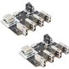 No 2X(Hub USB2.0 A 4 Porte XL-USBHUB USB-A TYPE-C DC5.5x 2.1 Interface U5R2)8320