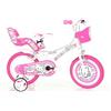 Dino Bikes Bici 14 Hello Kitty Club per bambina rotelle cestino porta bambola Dino Bikes