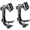 No 2X(Supporto per Clip Microfono Regolabile con Montaggio del U5D2)3199