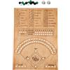 No 2X(Gioco da Tavolo con da Baseball In Legno e Gioco da Tavolo Gioco da Ta1975