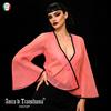 Amira di Transilvania Blusa Giacca Organza Camicia Blaser Donna Trasparente Abbigliamento Brand Lusso