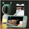 BOIFUN 2K Baby Monitor WiFi, Telecamera 360° con Luci Notturne e Display LCD 5"
