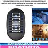 Lampada antizanzare con luce UV, potente zanzariera elettrica con spazzola